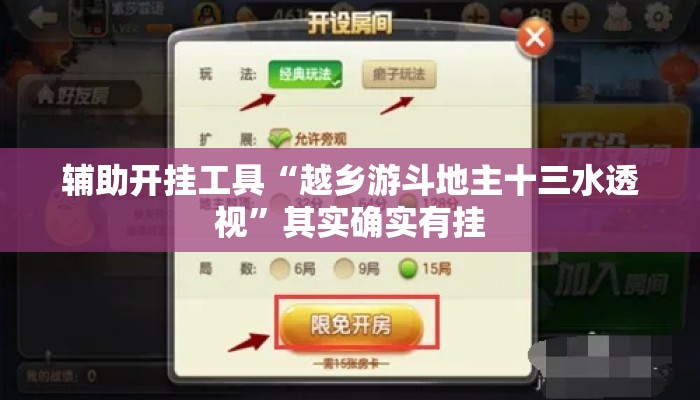 辅助开挂工具“越乡游斗地主十三水透视	”其实确实有挂