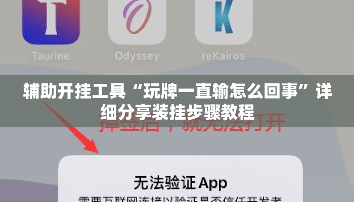 辅助开挂工具“玩牌一直输怎么回事”详细分享装挂步骤教程