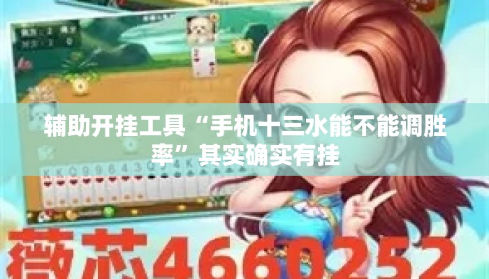 辅助开挂工具“手机十三水能不能调胜率”其实确实有挂