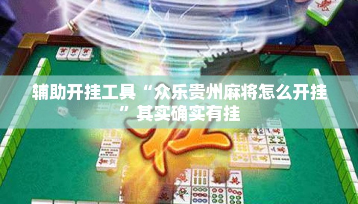 辅助开挂工具“众乐贵州麻将怎么开挂	”其实确实有挂