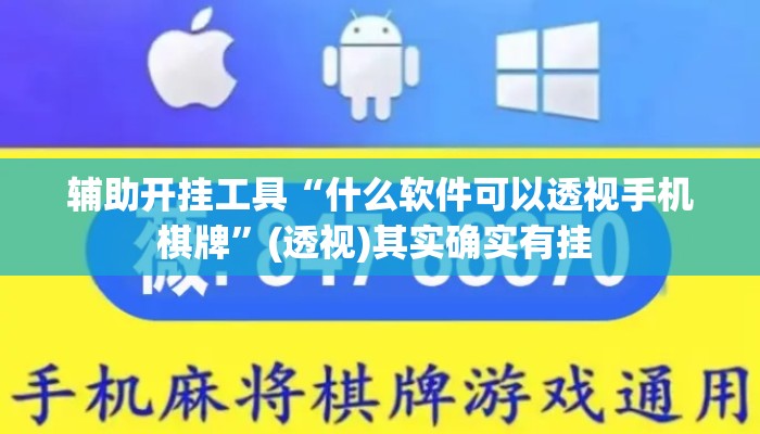 辅助开挂工具“什么软件可以透视手机棋牌	”(透视)其实确实有挂 