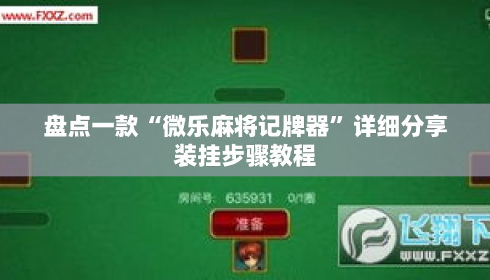 盘点一款“微乐麻将记牌器	”详细分享装挂步骤教程