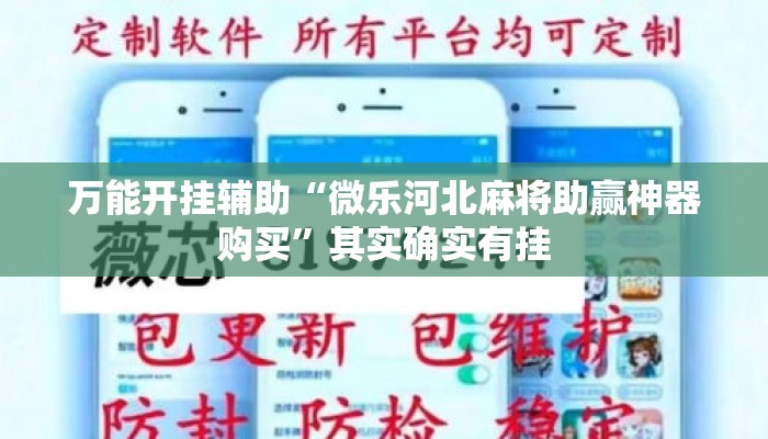万能开挂辅助“微乐河北麻将助赢神器购买	”其实确实有挂