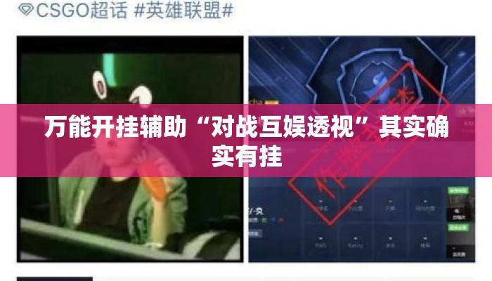 万能开挂辅助“对战互娱透视”其实确实有挂