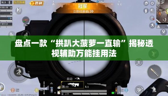 盘点一款“拱趴大菠萝一直输	”揭秘透视辅助万能挂用法