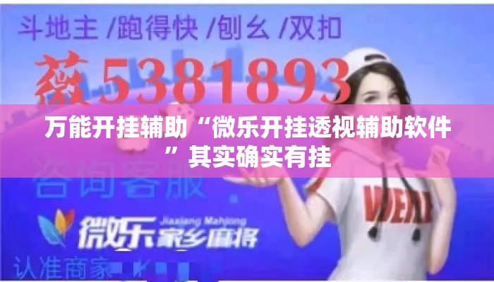 万能开挂辅助“微乐开挂透视辅助软件”其实确实有挂