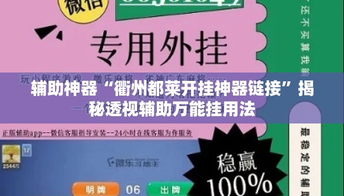 辅助神器“衢州都莱开挂神器链接”揭秘透视辅助万能挂用法