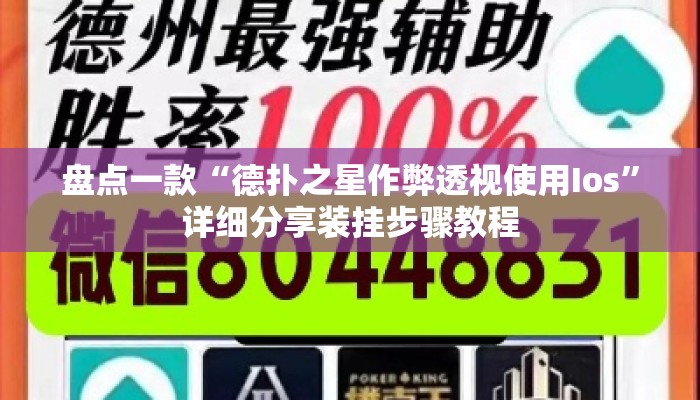 盘点一款“德扑之星作弊透视使用Ios”详细分享装挂步骤教程