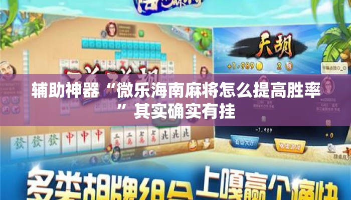 辅助神器“微乐海南麻将怎么提高胜率”其实确实有挂