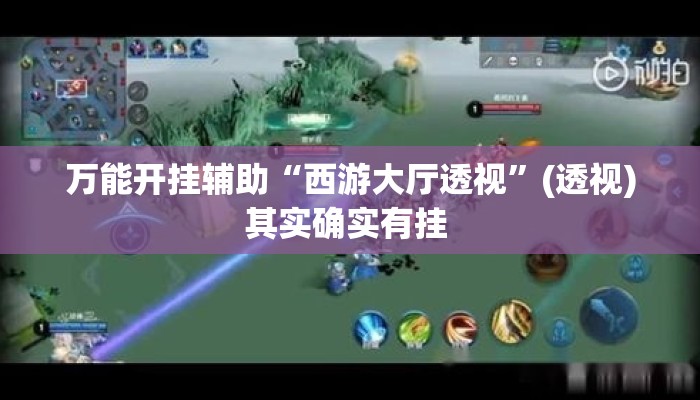 万能开挂辅助“西游大厅透视	”(透视)其实确实有挂 