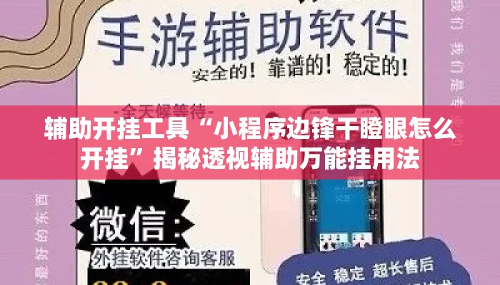 辅助开挂工具“小程序边锋干瞪眼怎么开挂”揭秘透视辅助万能挂用法
