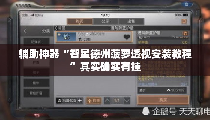辅助神器“智星德州菠萝透视安装教程”其实确实有挂