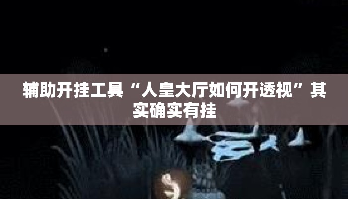 辅助开挂工具“人皇大厅如何开透视	”其实确实有挂