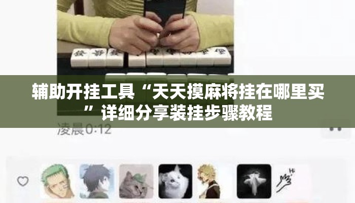 辅助开挂工具“天天摸麻将挂在哪里买”详细分享装挂步骤教程