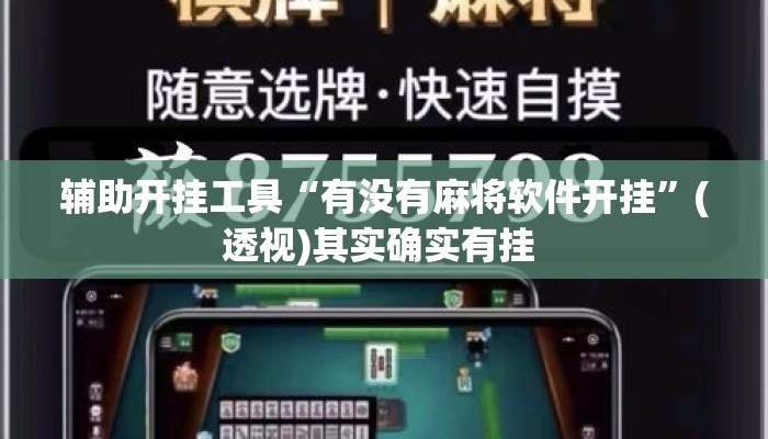 辅助开挂工具“有没有麻将软件开挂	”(透视)其实确实有挂 