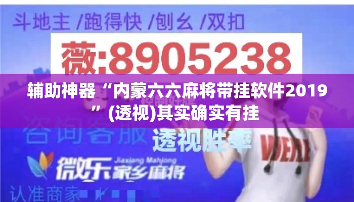 辅助神器“内蒙六六麻将带挂软件2019”(透视)其实确实有挂 