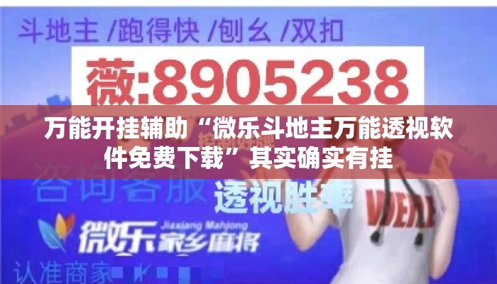 万能开挂辅助“微乐斗地主万能透视软件免费下载”其实确实有挂