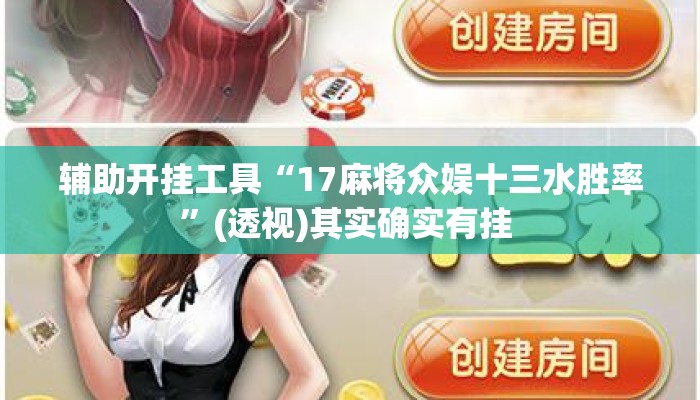 辅助开挂工具“17麻将众娱十三水胜率	”(透视)其实确实有挂 