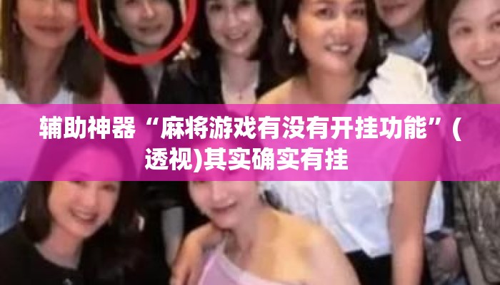 辅助神器“麻将游戏有没有开挂功能	”(透视)其实确实有挂 