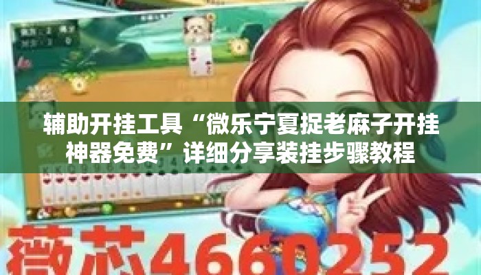 辅助开挂工具“微乐宁夏捉老麻子开挂神器免费”详细分享装挂步骤教程
