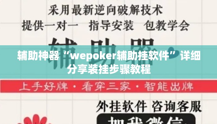 辅助神器“wepoker辅助挂软件”详细分享装挂步骤教程