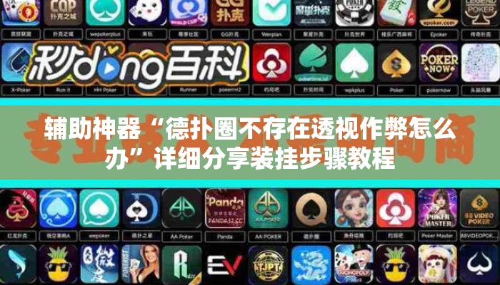 辅助神器“德扑圈不存在透视作弊怎么办”详细分享装挂步骤教程