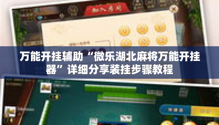 万能开挂辅助“微乐湖北麻将万能开挂器”详细分享装挂步骤教程