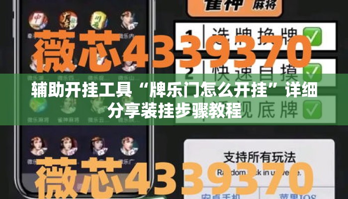 辅助开挂工具“牌乐门怎么开挂	”详细分享装挂步骤教程
