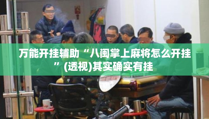 万能开挂辅助“八闽掌上麻将怎么开挂”(透视)其实确实有挂 