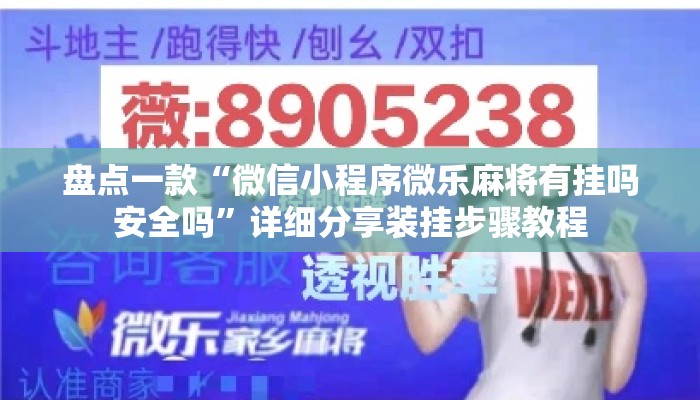 盘点一款“微信小程序微乐麻将有挂吗安全吗”详细分享装挂步骤教程