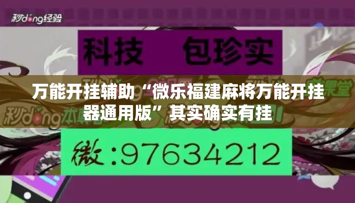 万能开挂辅助“微乐福建麻将万能开挂器通用版”其实确实有挂