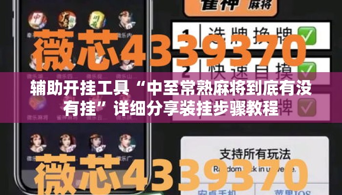 辅助开挂工具“中至常熟麻将到底有没有挂”详细分享装挂步骤教程