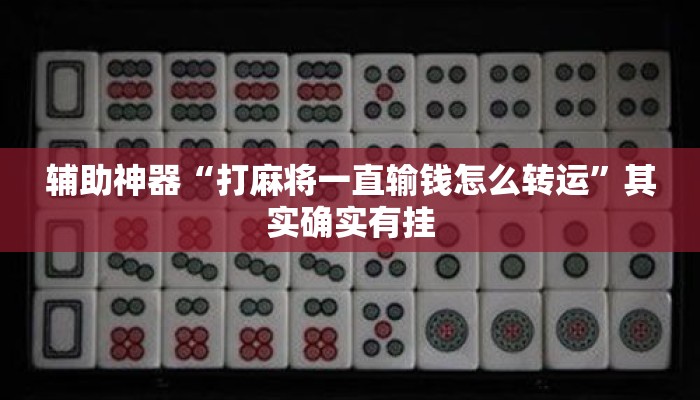辅助神器“打麻将一直输钱怎么转运	”其实确实有挂