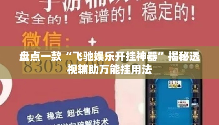 盘点一款“飞驰娱乐开挂神器”揭秘透视辅助万能挂用法