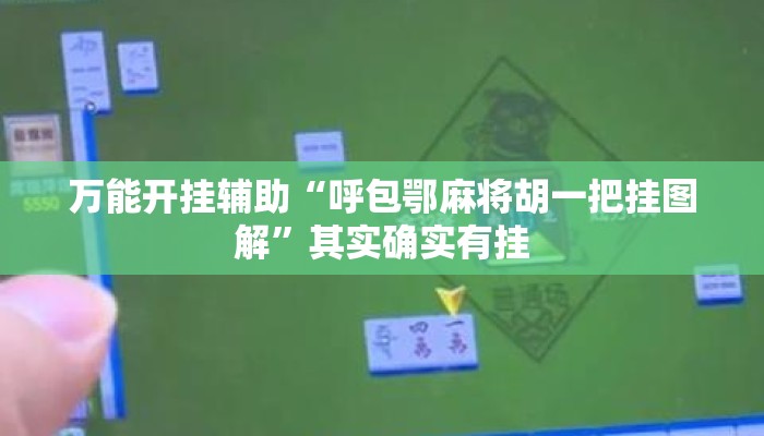 万能开挂辅助“呼包鄂麻将胡一把挂图解”其实确实有挂