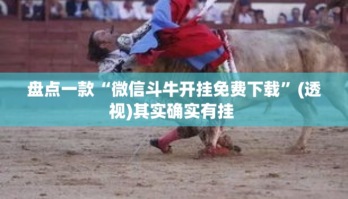 盘点一款“微信斗牛开挂免费下载”(透视)其实确实有挂 