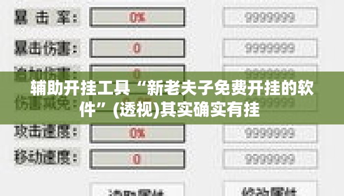 辅助开挂工具“新老夫子免费开挂的软件”(透视)其实确实有挂 