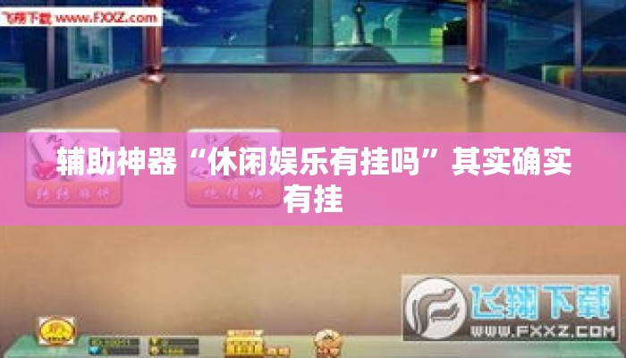 辅助神器“休闲娱乐有挂吗”其实确实有挂