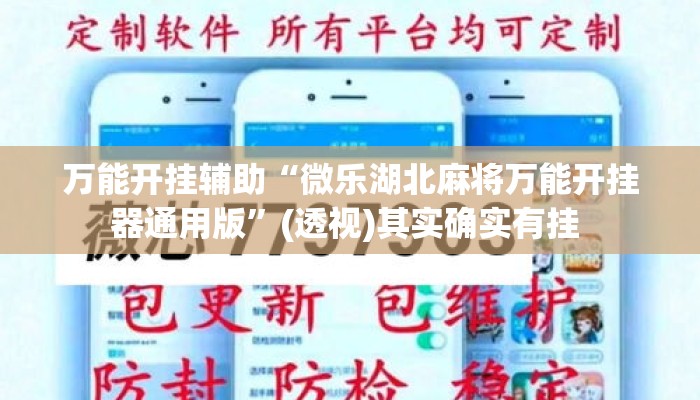 万能开挂辅助“微乐湖北麻将万能开挂器通用版	”(透视)其实确实有挂 