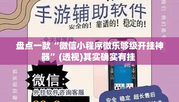 盘点一款“微信小程序微乐够级开挂神器	”(透视)其实确实有挂 