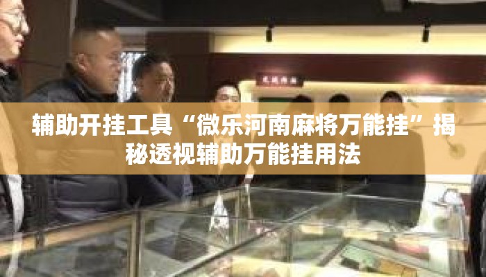 辅助开挂工具“微乐河南麻将万能挂”揭秘透视辅助万能挂用法
