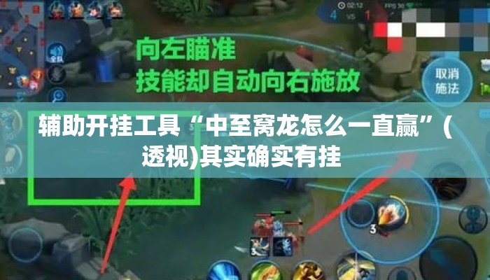 辅助开挂工具“中至窝龙怎么一直赢”(透视)其实确实有挂 
