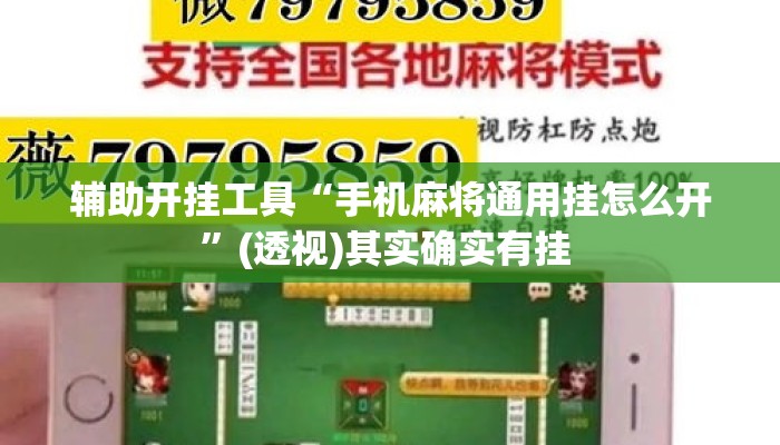 辅助开挂工具“手机麻将通用挂怎么开”(透视)其实确实有挂 