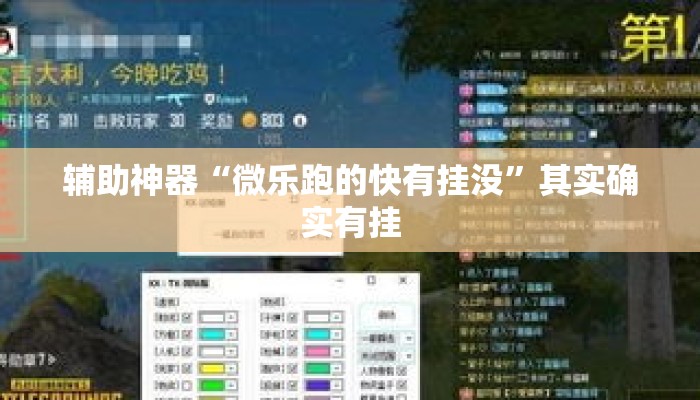 辅助神器“微乐跑的快有挂没”其实确实有挂