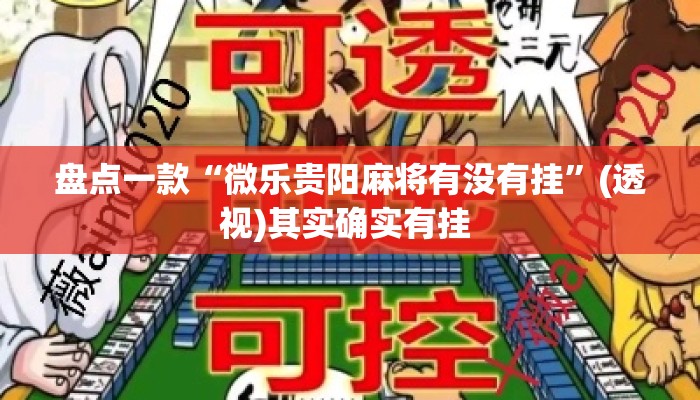 盘点一款“微乐贵阳麻将有没有挂”(透视)其实确实有挂 