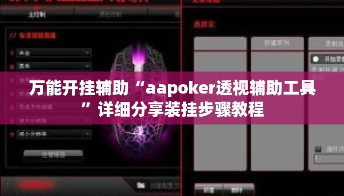 万能开挂辅助“aapoker透视辅助工具	”详细分享装挂步骤教程