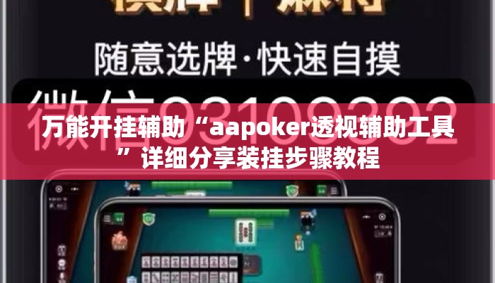 万能开挂辅助“aapoker透视辅助工具”详细分享装挂步骤教程