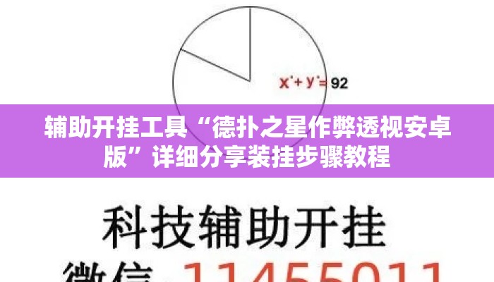 辅助开挂工具“德扑之星作弊透视安卓版”详细分享装挂步骤教程