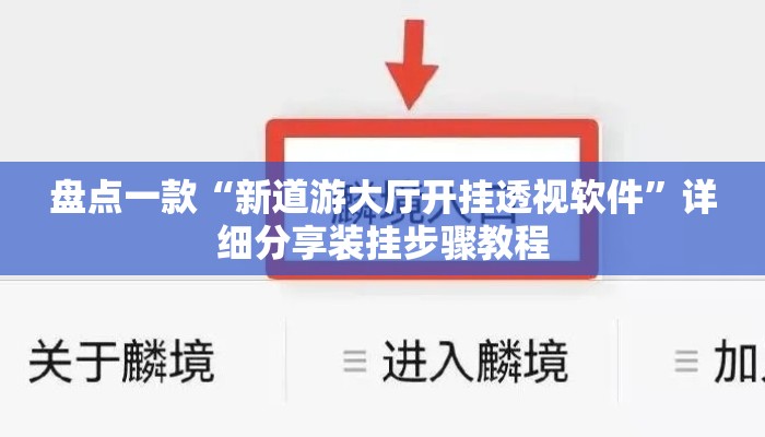 盘点一款“新道游大厅开挂透视软件”详细分享装挂步骤教程