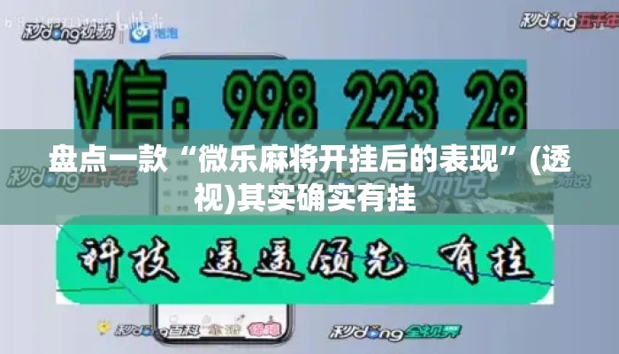 盘点一款“微乐麻将开挂后的表现”(透视)其实确实有挂 